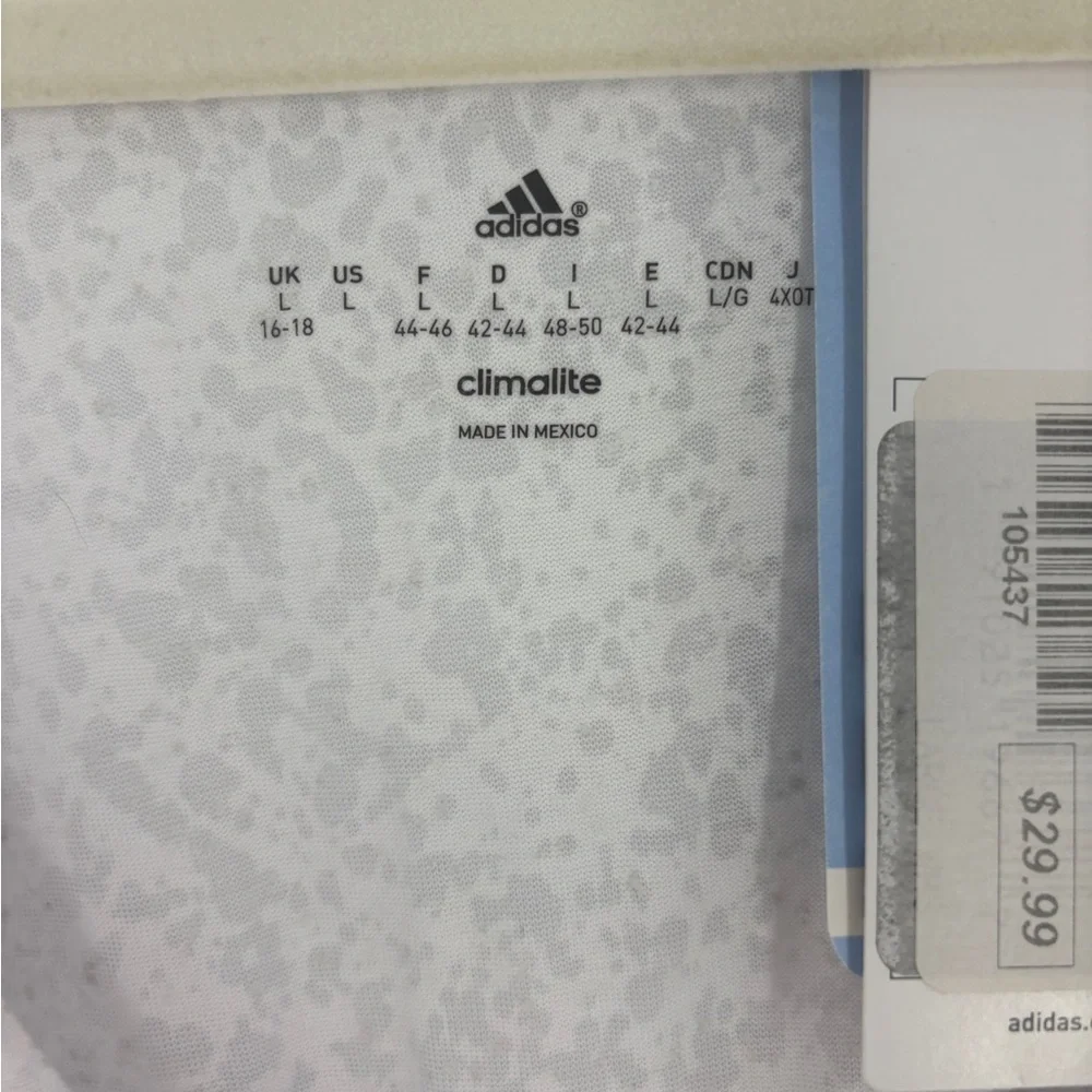 adidas White Miami Heat V-Neck Tee - Picture 3 of 8